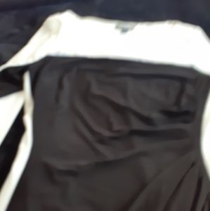 Black and white dress.